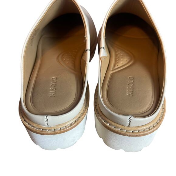 Nisolo Emilee Lug Mules Shoes Bone Leather Women's Size 8 - Picture 5 of 7